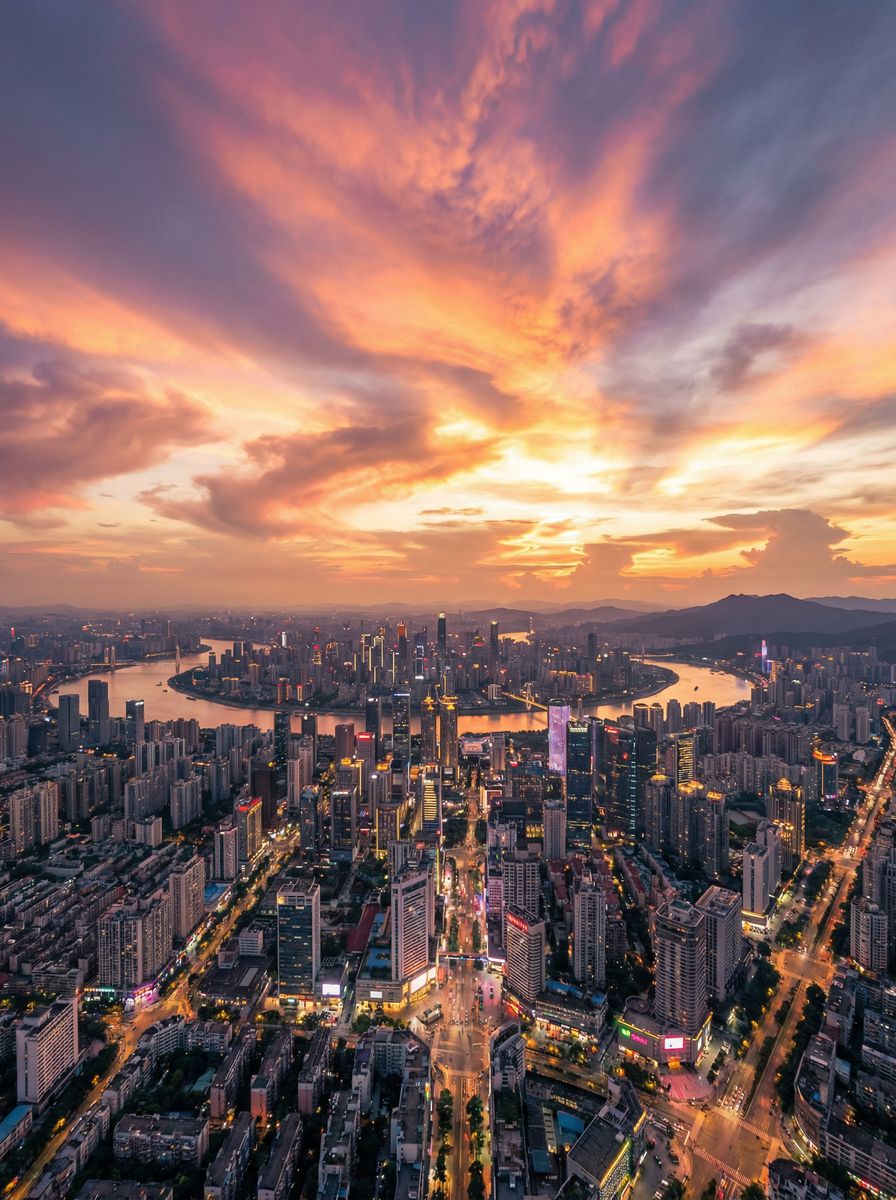 草榴航拍城市风光视频